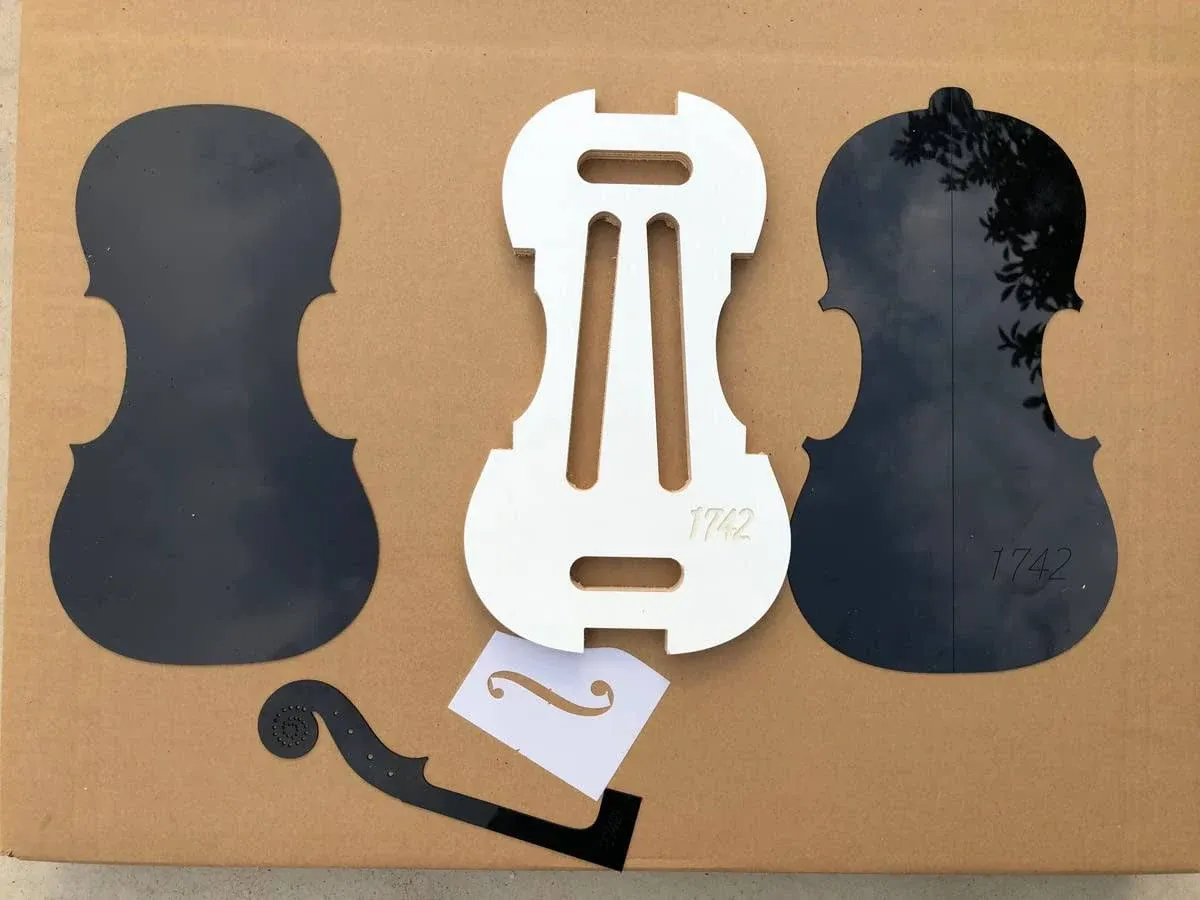 1set Violin Template Violin Neck Mode DIY Violin mould Violin Making Tools 1742