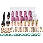 65PCS TIG Welding Torch Accessories Kit Collets Body Glass Cup Alumina Nozzle St