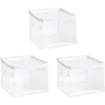 Amazon Basics Clear Zippered Organizers, 3-Pack