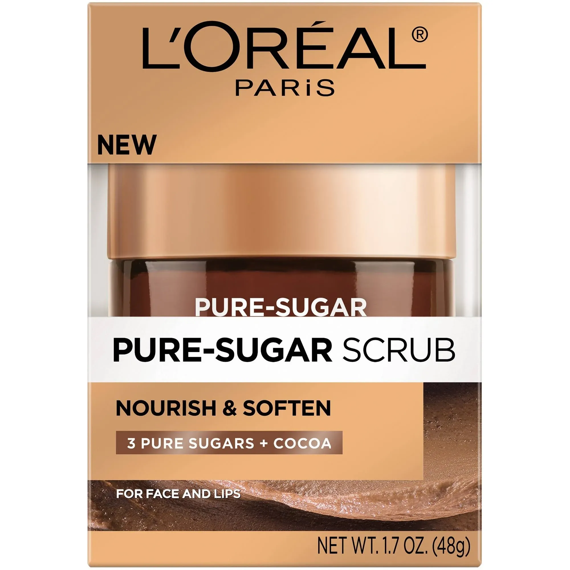 L’Oréal Paris Pure Sugar Scrub Nourish and Soften, 1.7 oz.