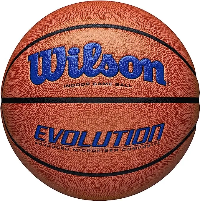 Wilson Evolution Indoor Game Basketball, Royal Blue, 29.5"