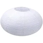 TopAAA 16â€ White Round Paper Lantern, Pendant Lamp Shade, Hanging Paper Decorations (White-16inch)