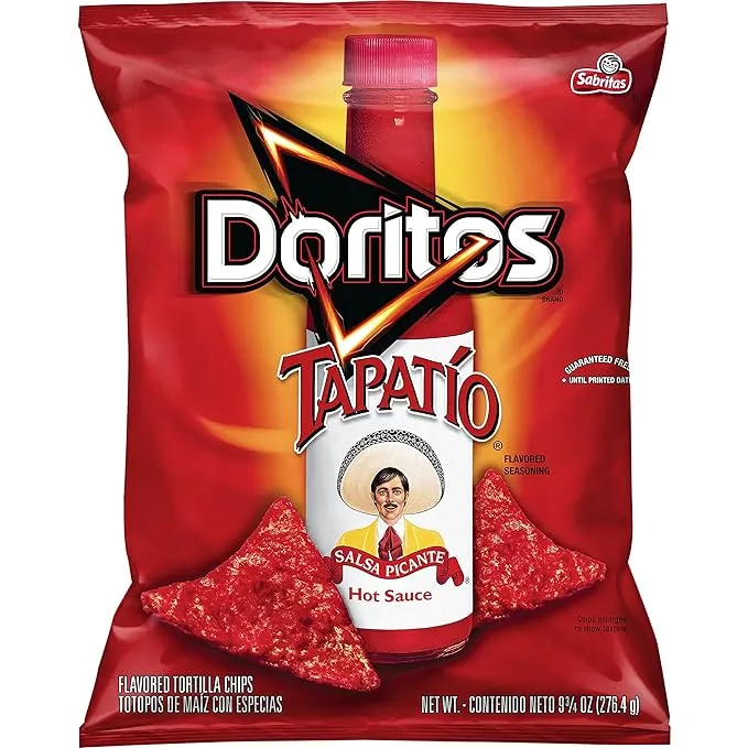 Doritos Tortilla Chips, Tapatio Flavored Seasoning - 9.75 oz