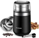 SHARDOR Electric Coffee Grinder with Removable Bowl Black