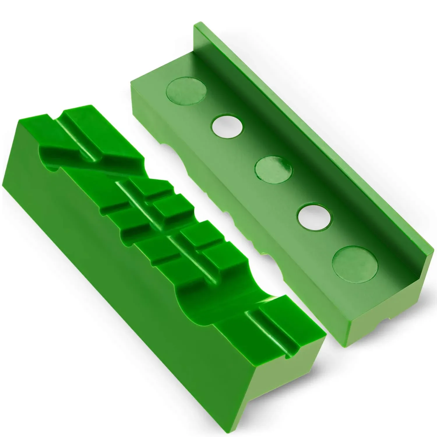 Vise Soft Jaws/Vice Jaw Pads - Magnetic - 4.5 inch Length. Multi-Groove Design.