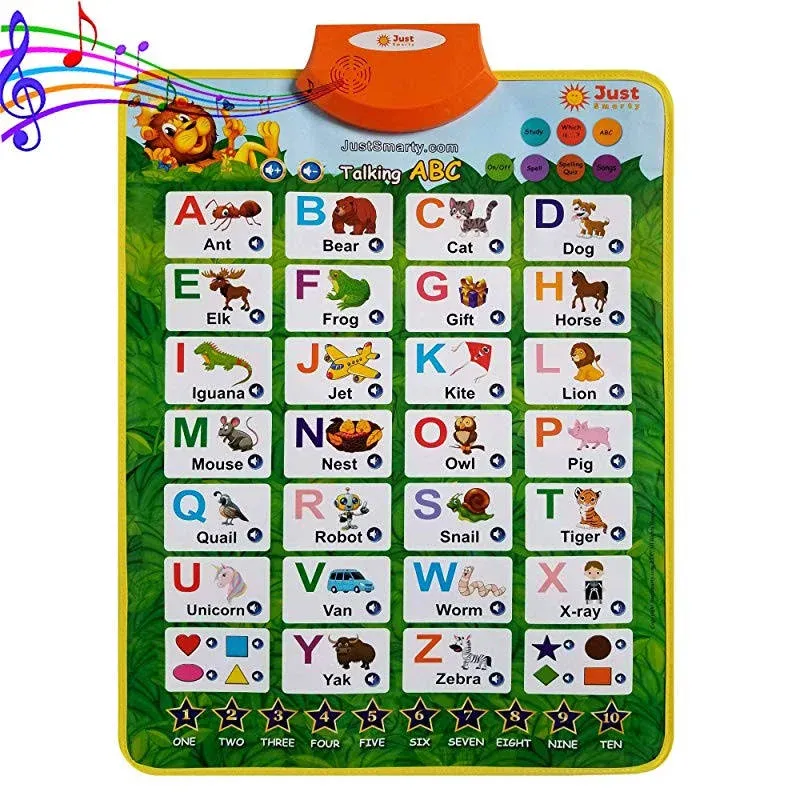 Just Smarty Electronic Interactive Alphabet Wall Chart, Talking ABC & 123s & Toy