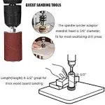 Spindle Sander Adaptor with Rubber Sanding Drum Kit