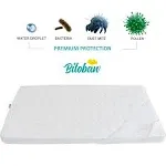 Crib Mattress Protector Pad Waterproof, Toddler Waterproof Crib Mattress Protector Cover, Machine Washable & Dryer Fit Baby Toddler Bed Mattress Protector (Standard Size 52” x 28”), White