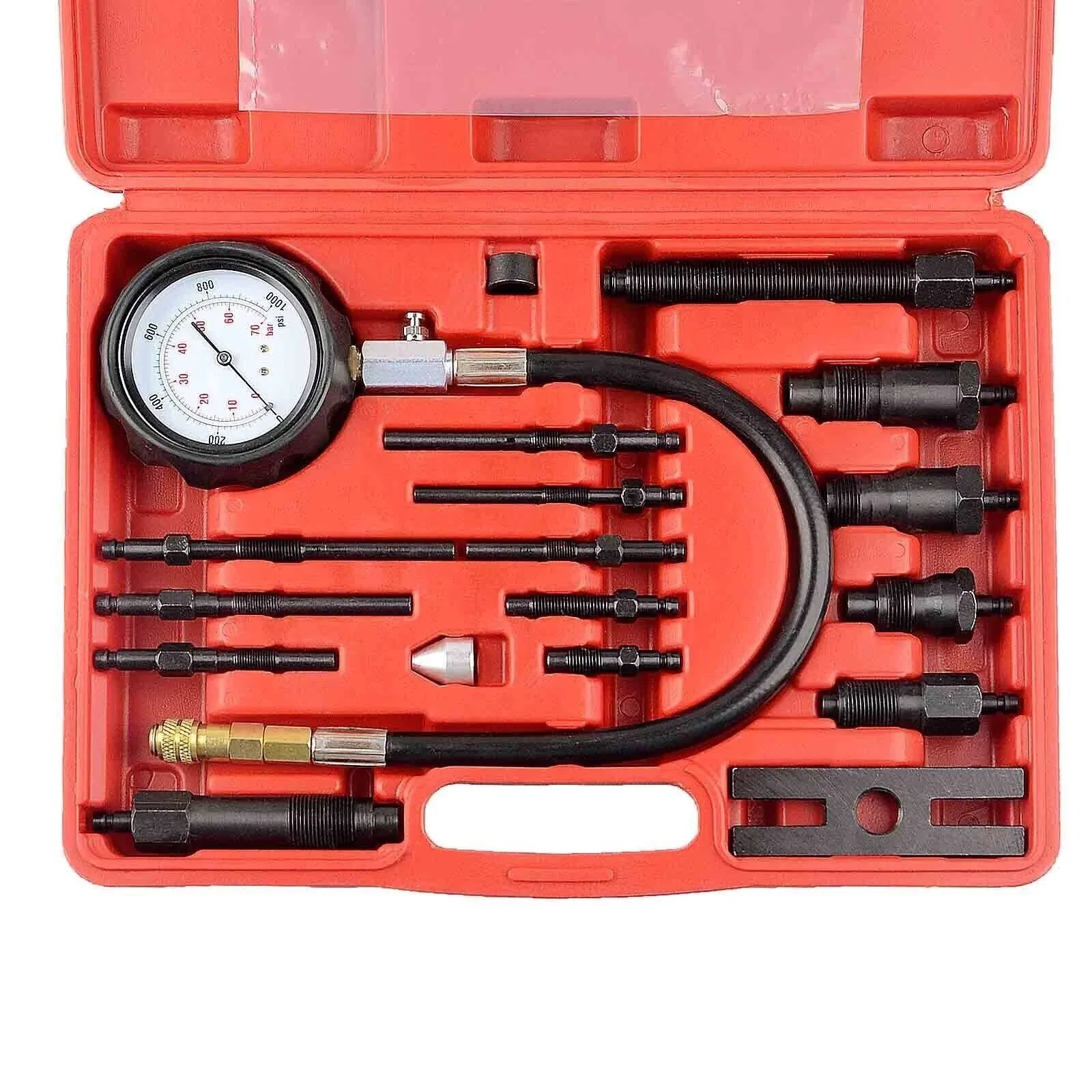 DAYUAN 17 pc Diesel Engine Compression Tester Kit Tool Set Automotive Compres...