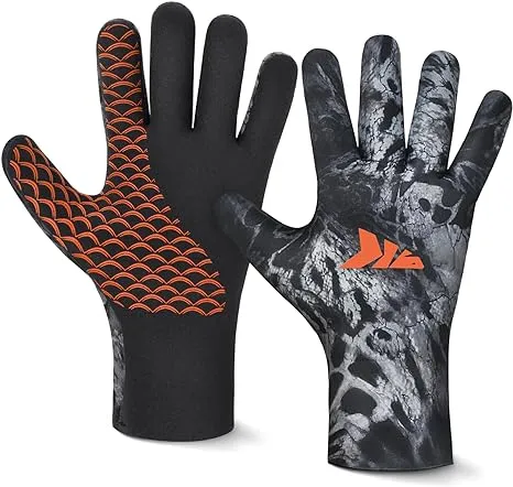 Iceriver Fishing Gloves – 100% Waterproof Cold Winter Weather Fishing Gloves – F