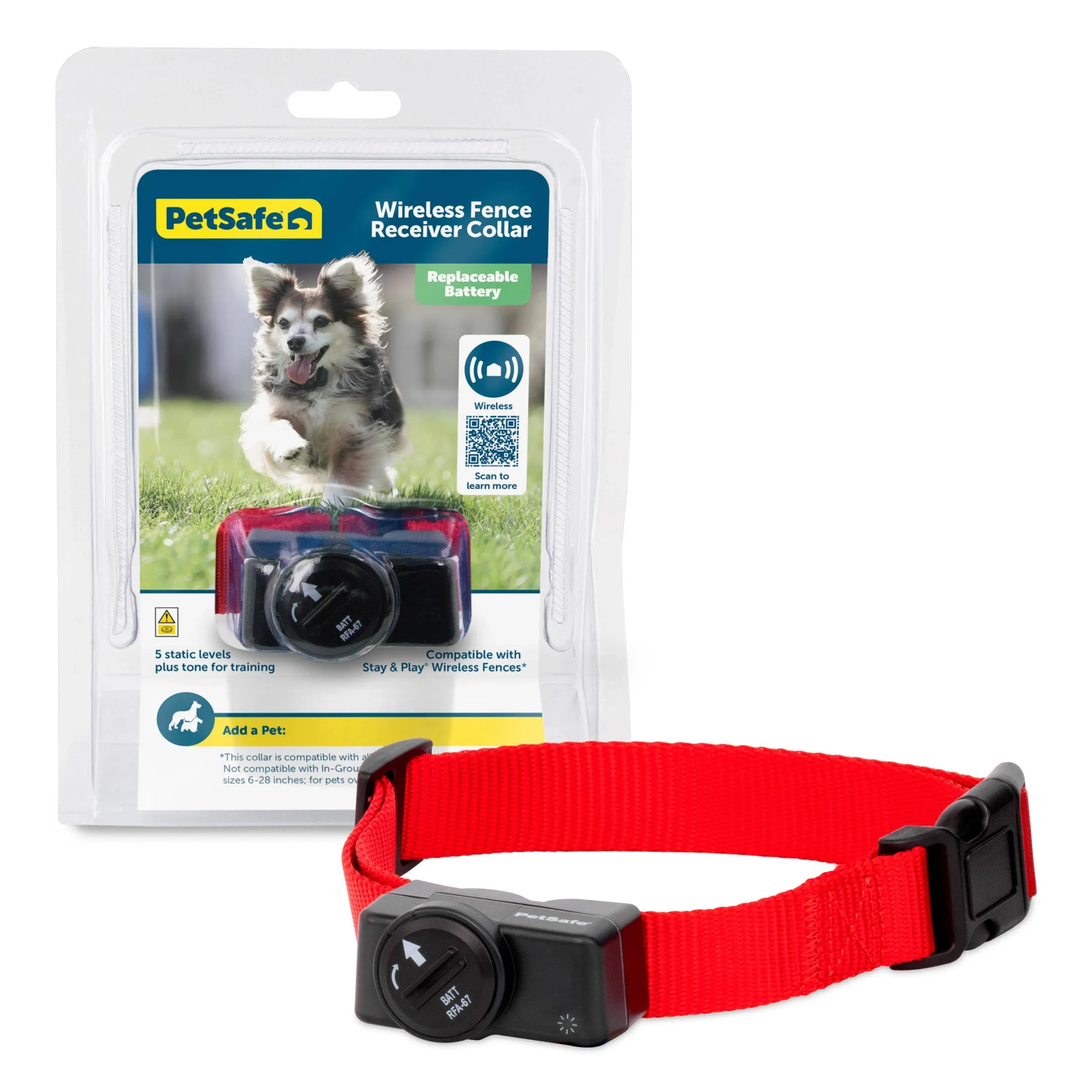 PetSafe Wireless Fence Add-On Receiver, Red