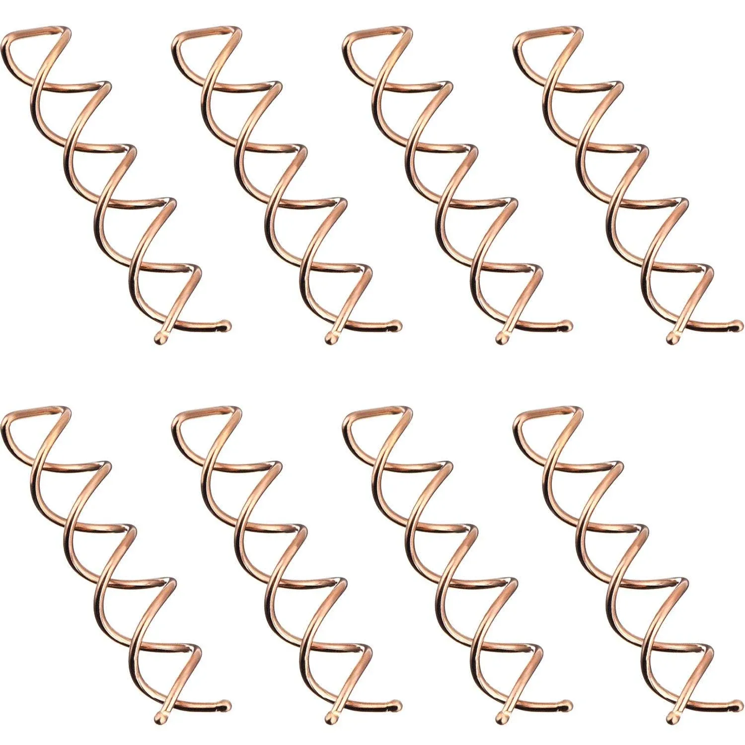 EBOOT Spiral Hair Pin Spin Pin Spiral Hair Clip Spin Clip Bun Stick Pick DIY Hair Style 20 Pack