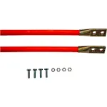 Buyers Products 1308105 3/4 x 28&#034; Orange Bolt-On Bumper Marker Sight Rods