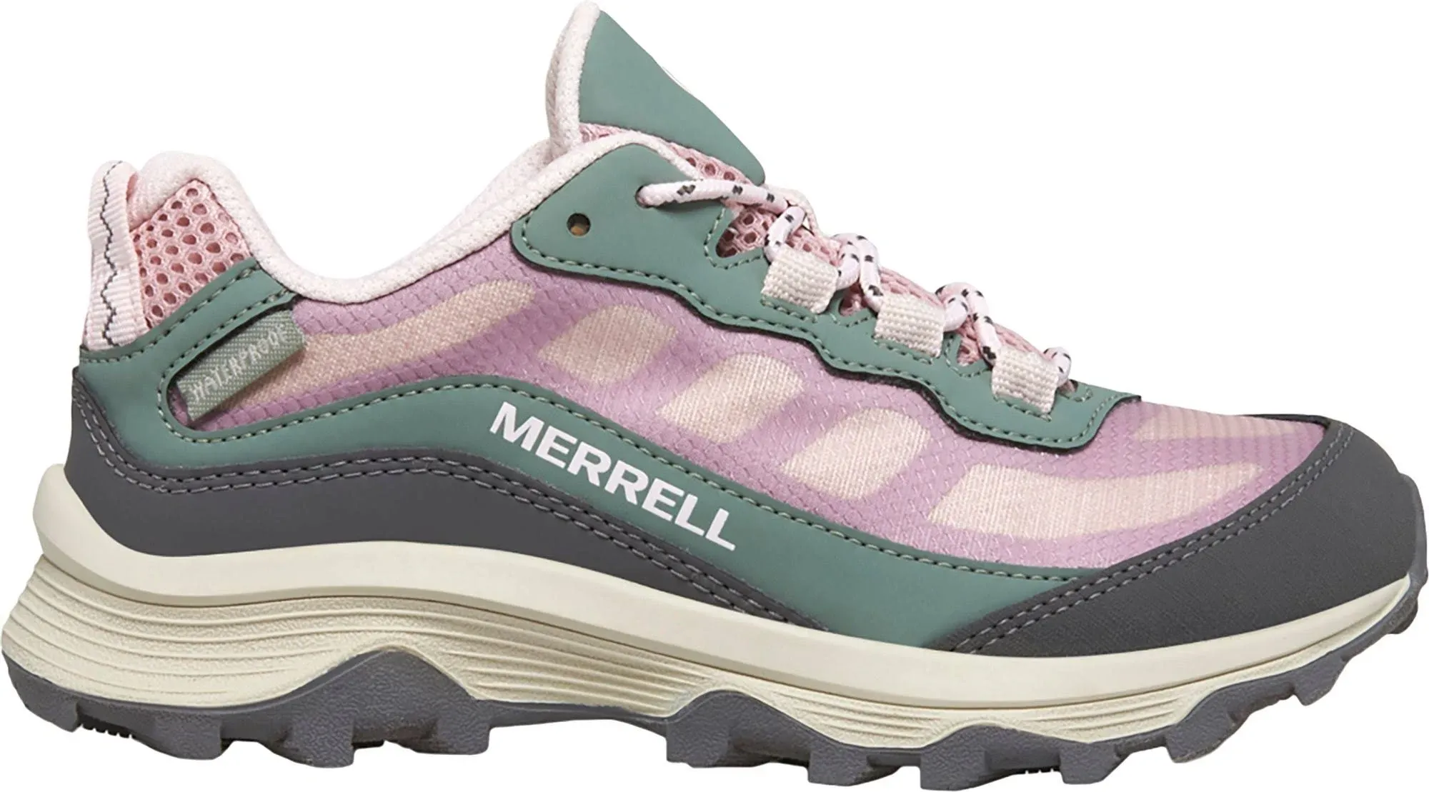 Merrell Moab Speed Low Waterproof Hiking Shoes Pink 5 Kids