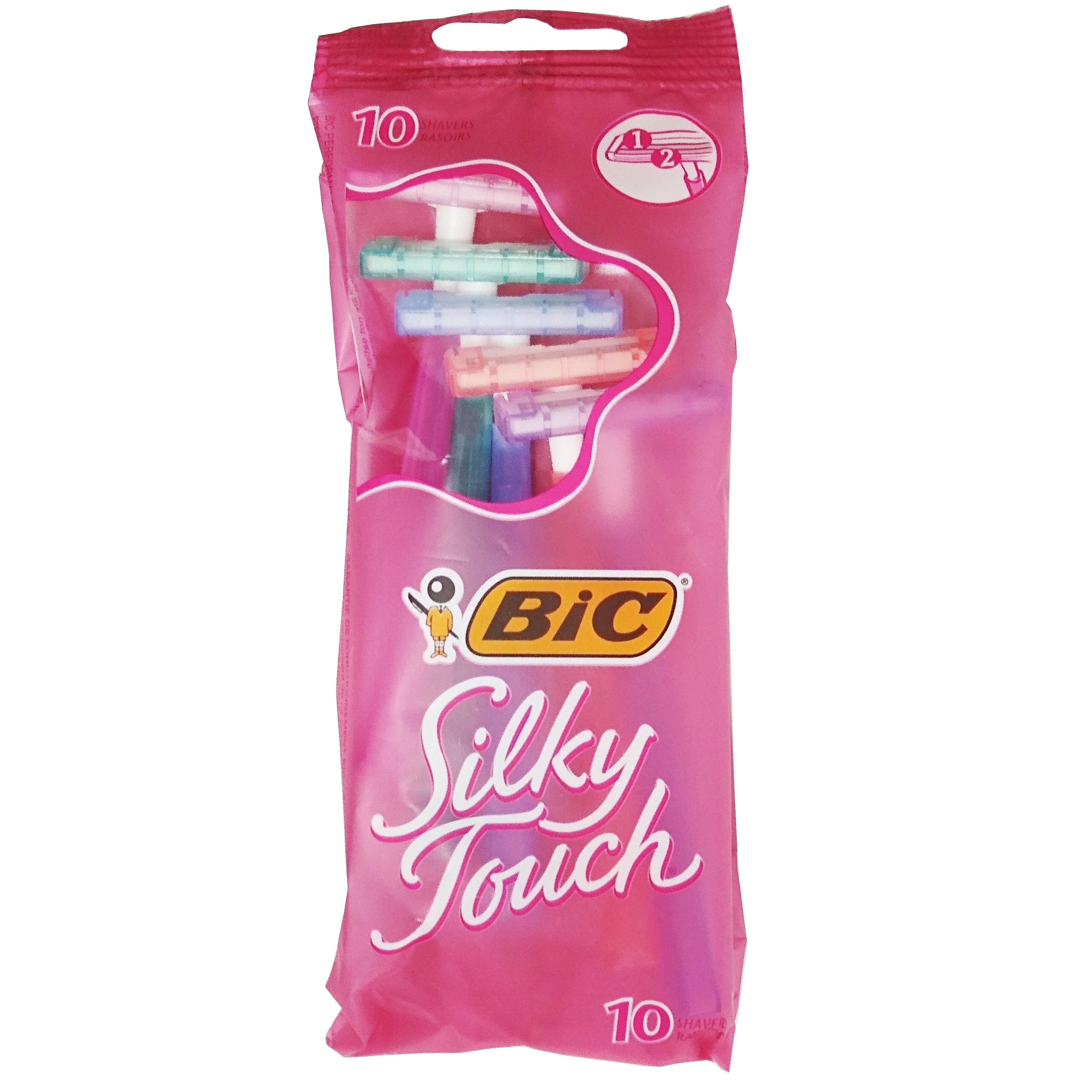 One BIC 2 Blade Silky Touch Disposable Razor Pack 10 Count NEW Factory SEALED!