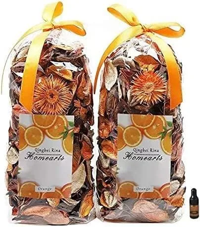 Fall Potpourri Bags,Orange Scented Potpourri Dried Flowers,Autumn Decorative ...