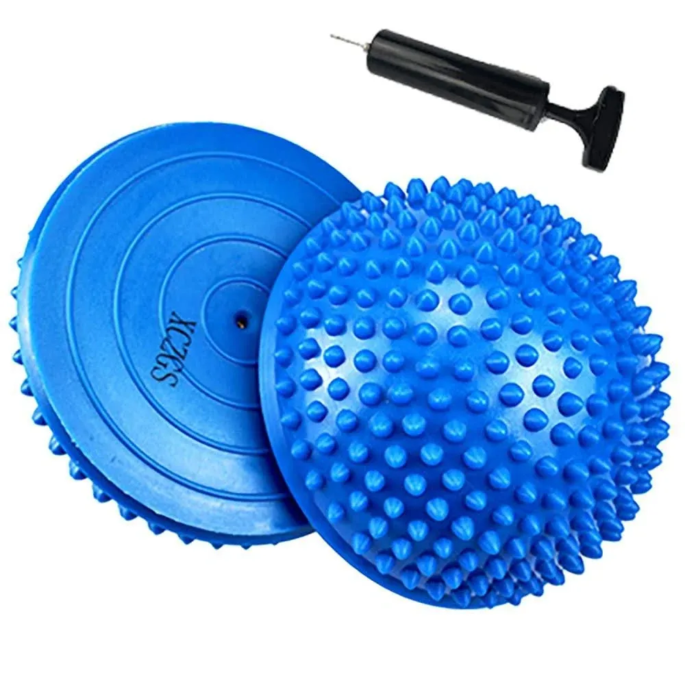 2pcs Hedgehog Balance Pods, Pimples Pilates Ball, Half Spiky Fitness Domes for ...