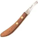 Farriers - Horseshoers Hardwood Left Handed Hoof Knife