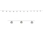 &quot;Shiny Disco Ball Garland - 12 Balls&quot;