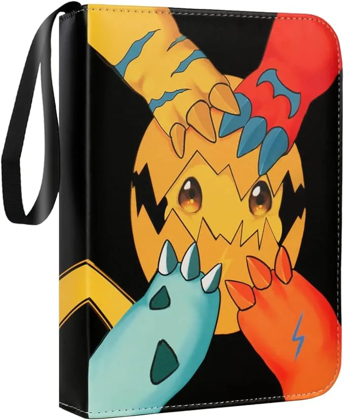 Luccover Trading Card Binder for Pokemon Cards 4-Pocket Portable Card Collector ...