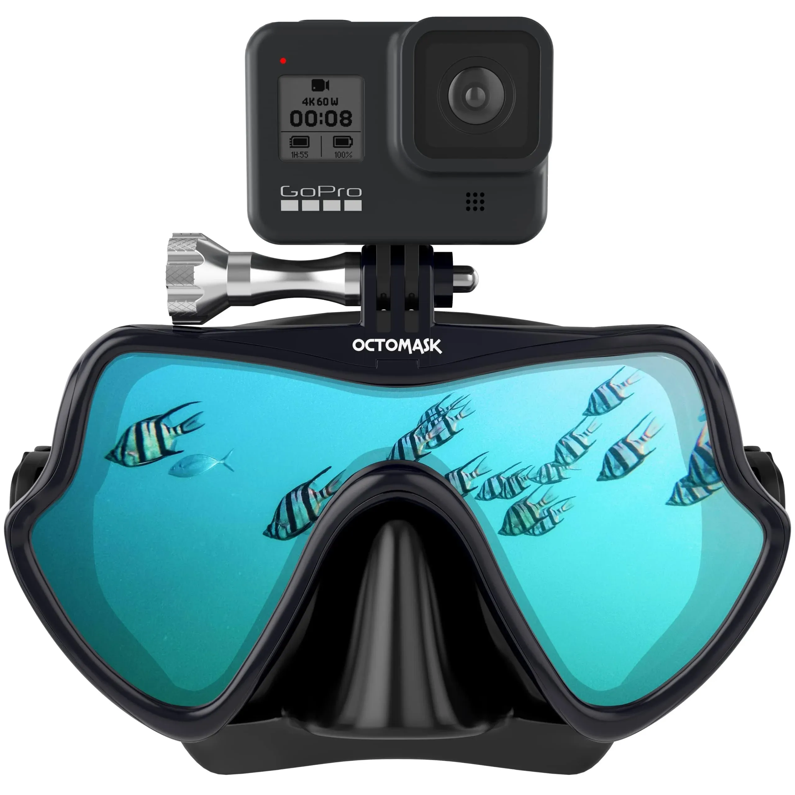 GoPro Hero4 and Hero3+ Frameless Dive Mask for Scuba Diving and Snorkeling