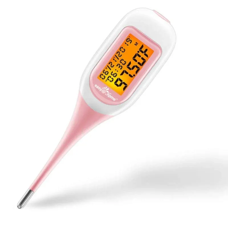 Easy@Home Smart Basal Thermometer Large Screen and Backlit FSA Eligible Period ...