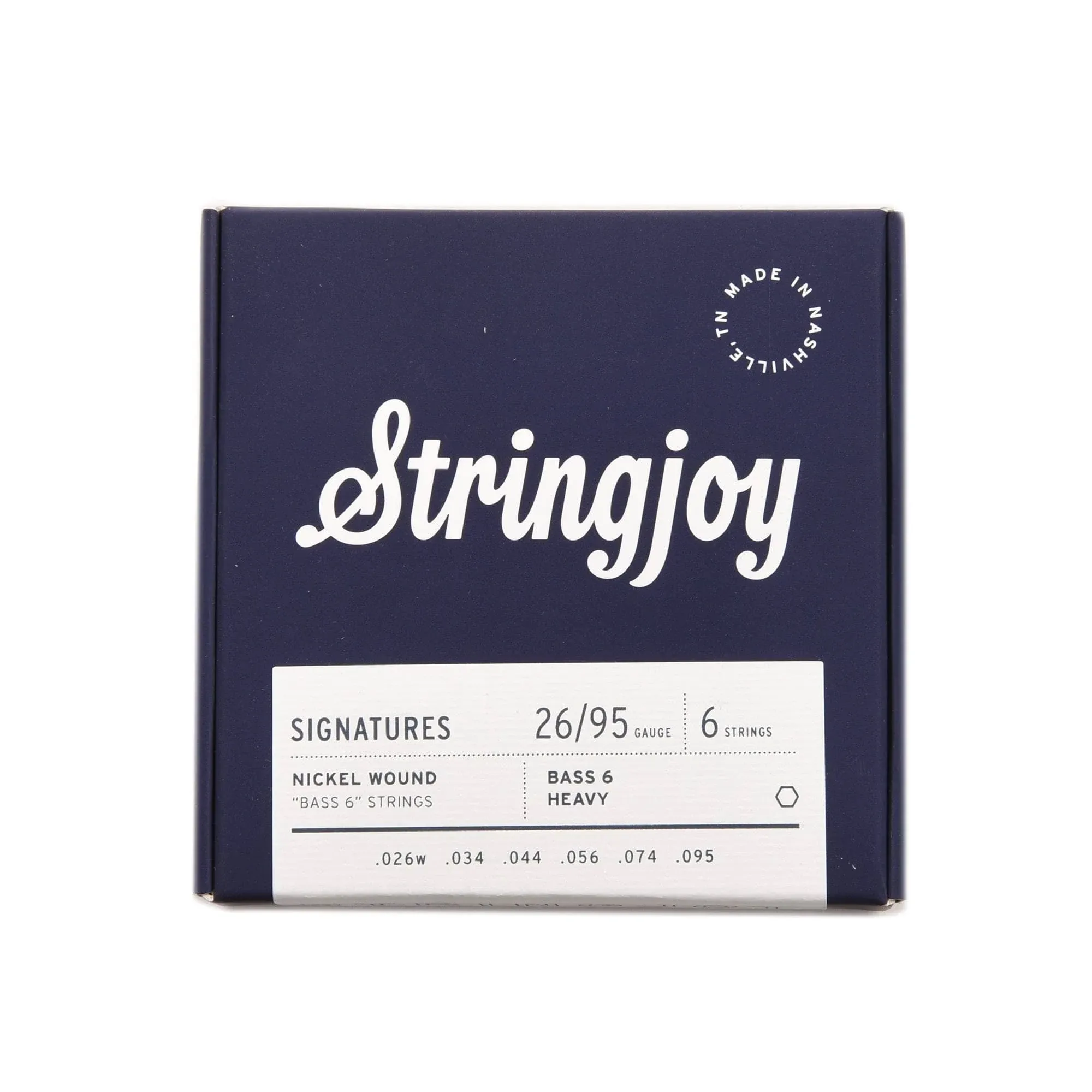 Stringjoy BVI2490 Signatures Bass VI Strings, 24-90 Balanced Gauge, Nickel Guitar Strings, Electric Bass VI Guitar Strings, 6 String Set