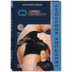 Copper Compression Shoulder Brace (One Size UNISEX) Black *BRAND NEW*