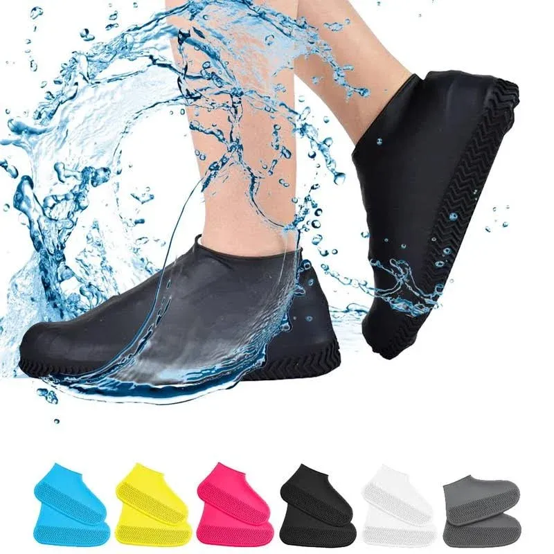 Waterproof Shoe Covers Non-Slip Water Resistant Overshoes Silicone Shoe Cover