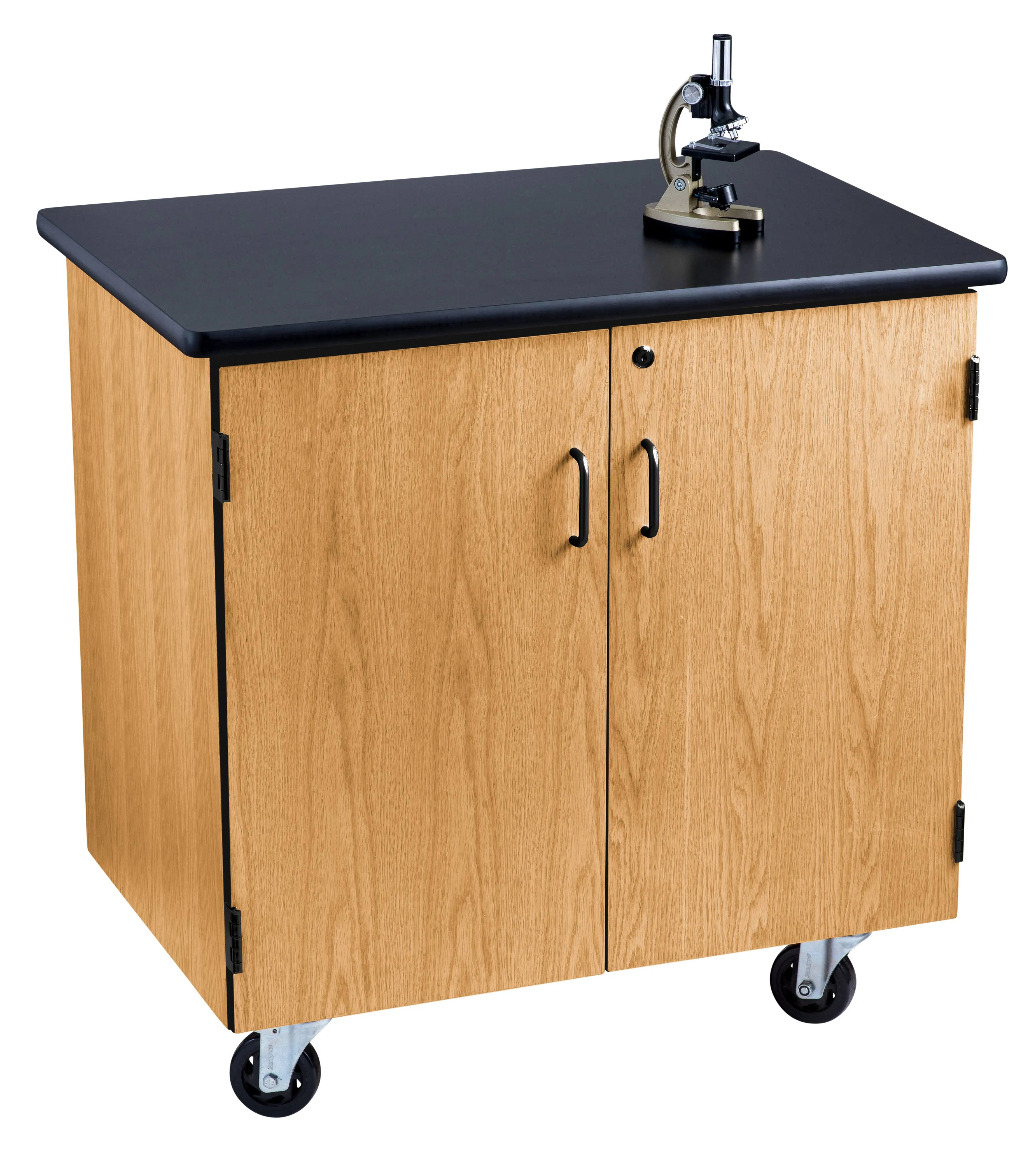 National Public Seating Mobile Storage Cabinet Black