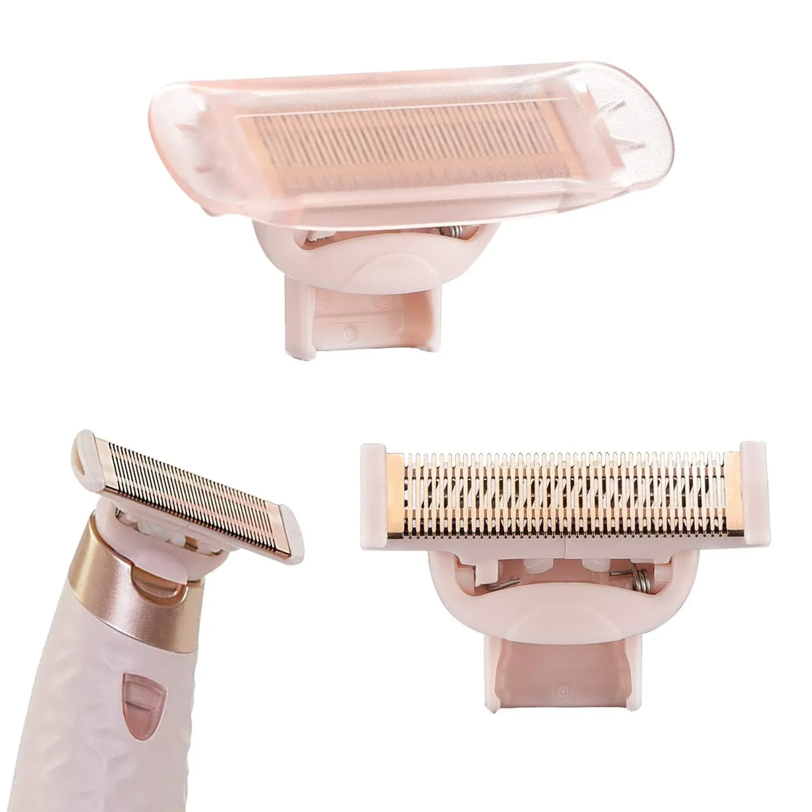 Pai4leisi Razor Replacement Heads Compatible with Flawless Nu Razor, Rose Gold ...