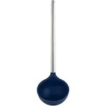 Tovolo Silicone Ladle With Stainless Steel Handle, Spoon With Reinforced Nylon Core, Perfect Kitchen Utensil for Soup, Stew, Sauce & Punch, Deep Indigo