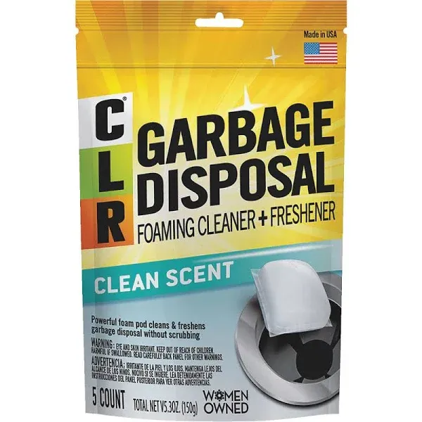 Clr Cleaning Pods, Fresh & Clean, Fresh Scent, Garbage Disposal - 5 pods, 5.3 oz