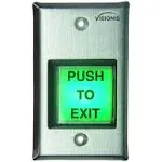 Visionis VIS-7000 Green Square Request to Exit button for Door Access Control  | eBay