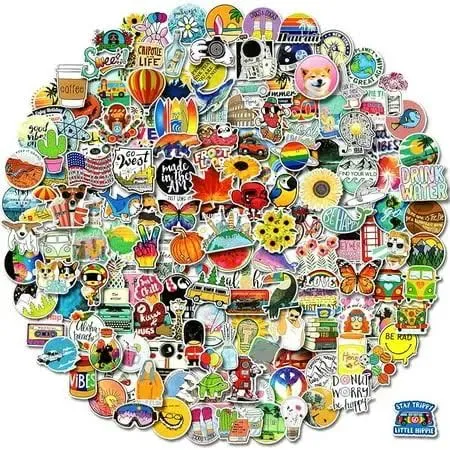 300 Pcs Stickers Pack (50-850Pcs/Pack), Colorful Vsco Waterproof Stickers, Cute ...