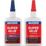 Gh1200 57 Grams 100/1500 Cps Super Glue All Purpose With Anti Clog Cap. Ca Glue