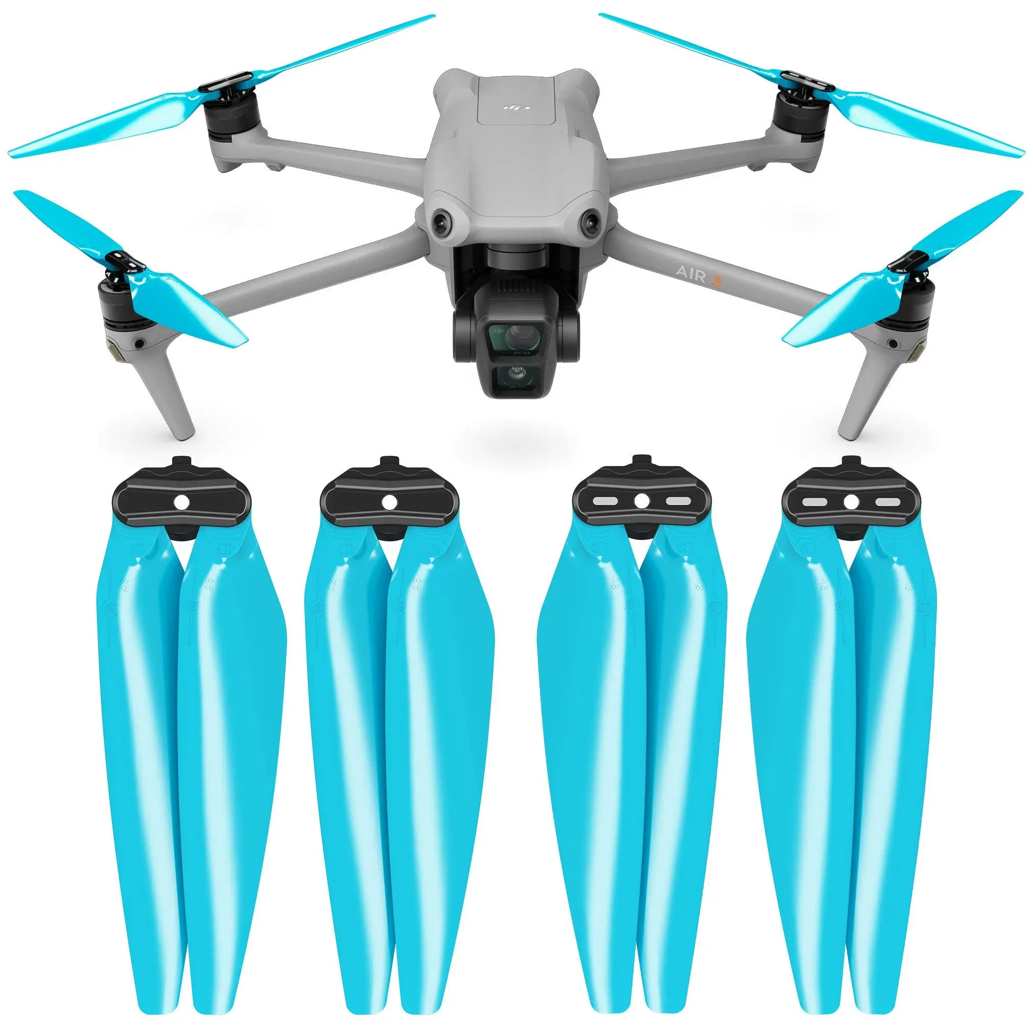 DJI Air 3 STEALTH Upgrade Propellers - x4 Blue