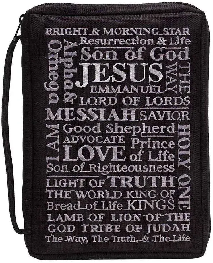 Names of Jesus Bible Cover, XL, Black