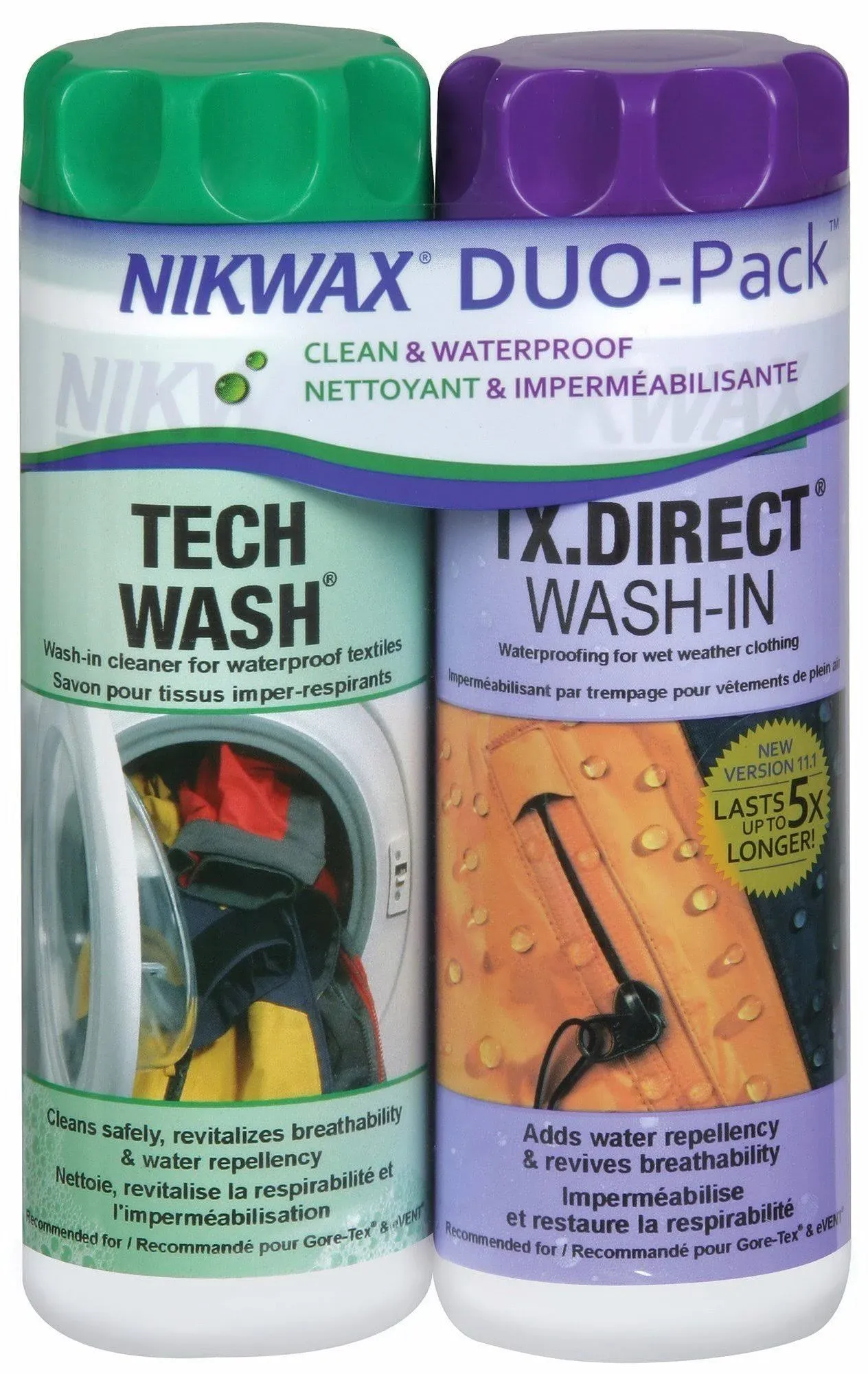 Nikwax Hardshell Cleaning & Waterproofing Duo-Pack