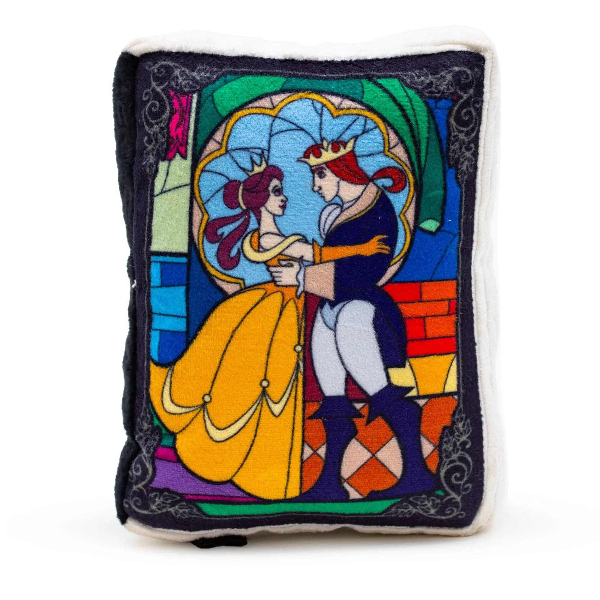 Buckle-Down Disney Beauty and the Beast Book Replica Pet Toy, Plush, Disney Dog Toy