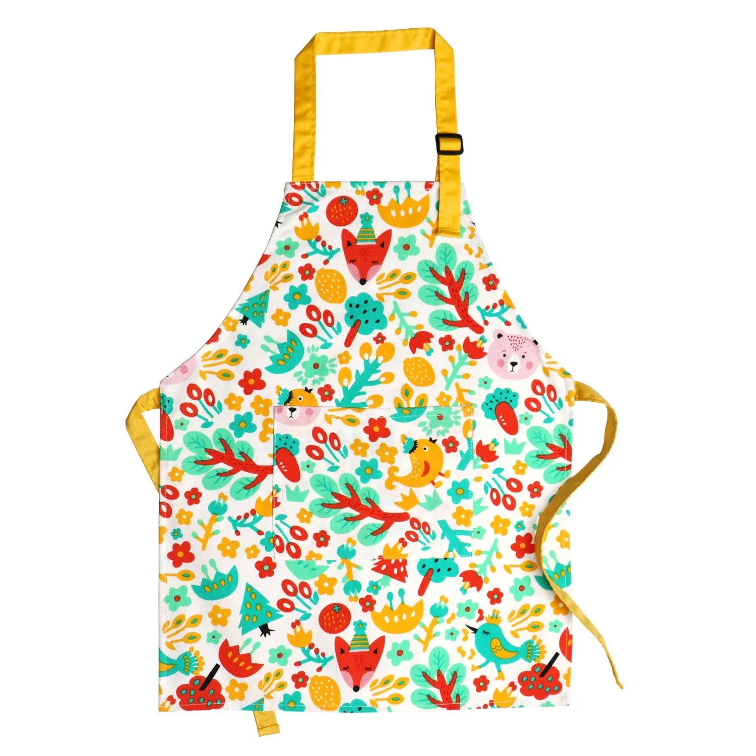 Jennice House Kids Aprons, Cotton Children Aprons with Adjustable Neck Strap ...