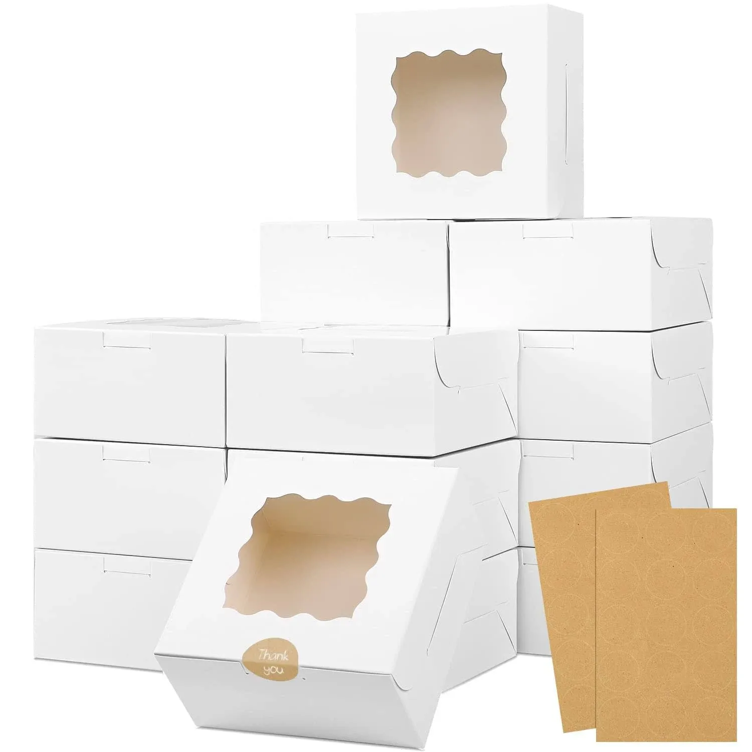 Moretoes 30pcs Bakery Boxes