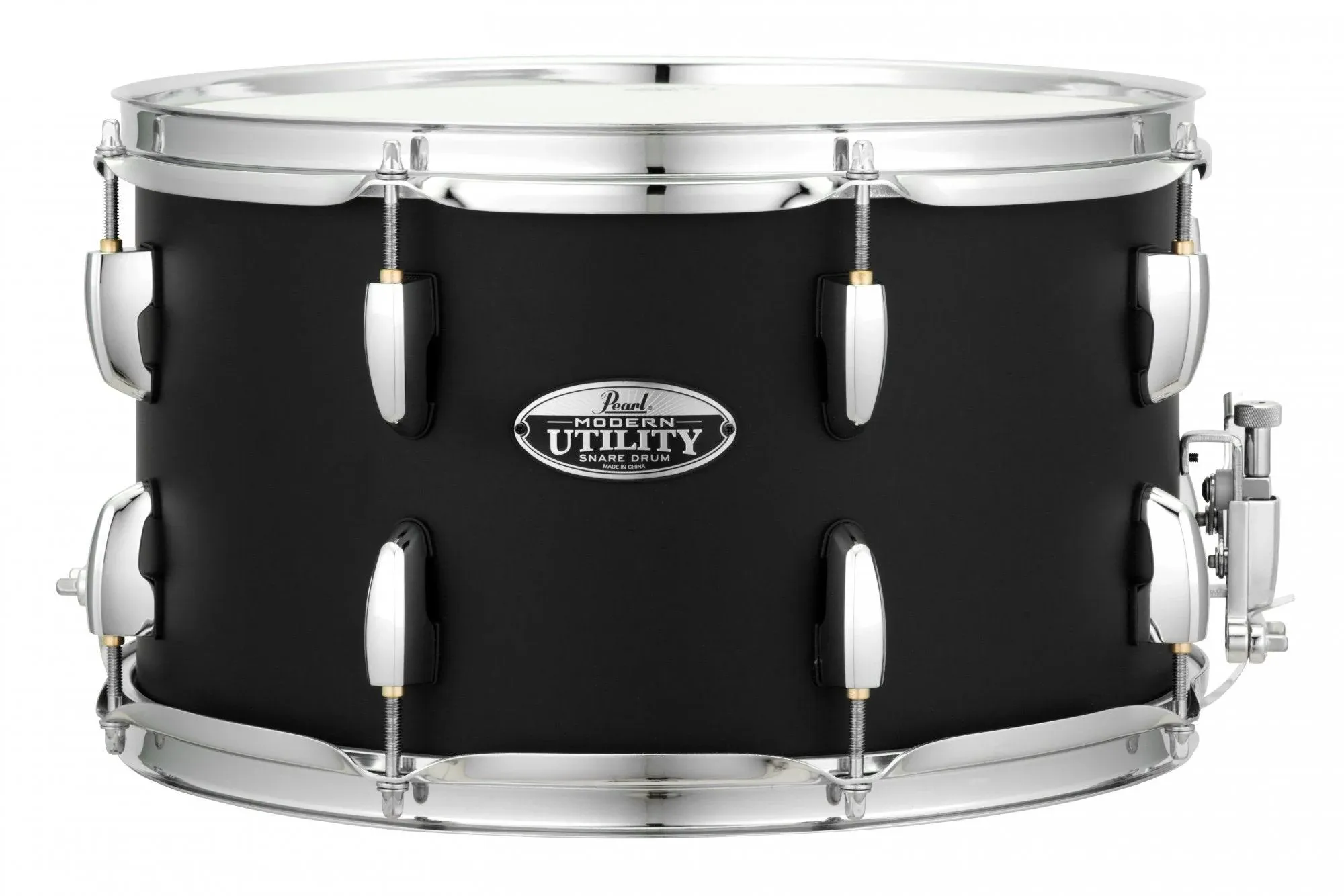 Pearl MUS1480M227 Modern Utility 14x8 Maple Snare Drum, Satin Black