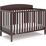 Graco Benton 5-in-1 Convertible Crib (Espresso) – GREENGUARD Gold Certified, Converts from Baby Crib to Toddler Bed, Daybed and Full-Size Bed, Fits Standard Full-Size Crib Mattress