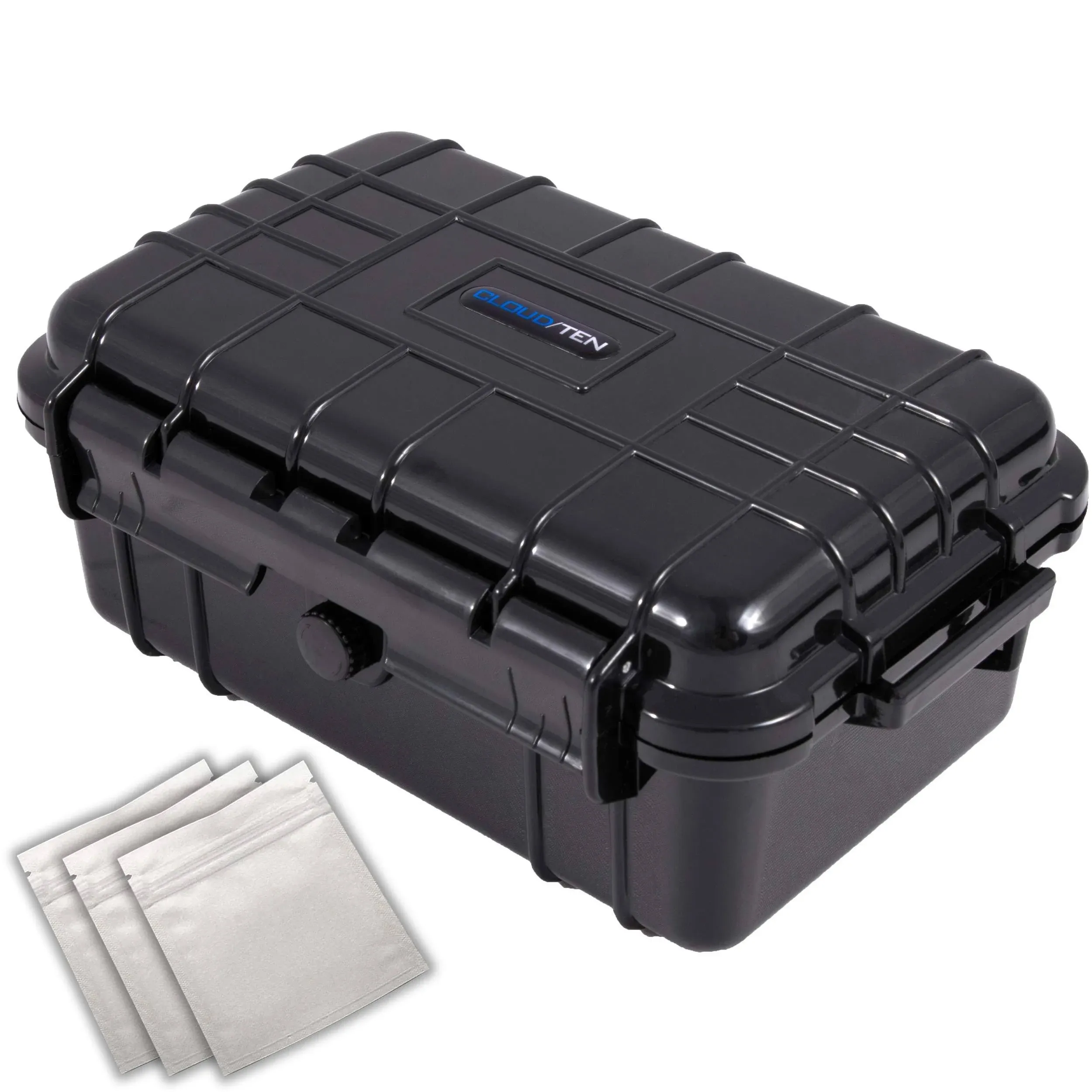 CLOUD/TEN Medium Smell Proof Case 8 inch Odor Resistant Storage Stash Box