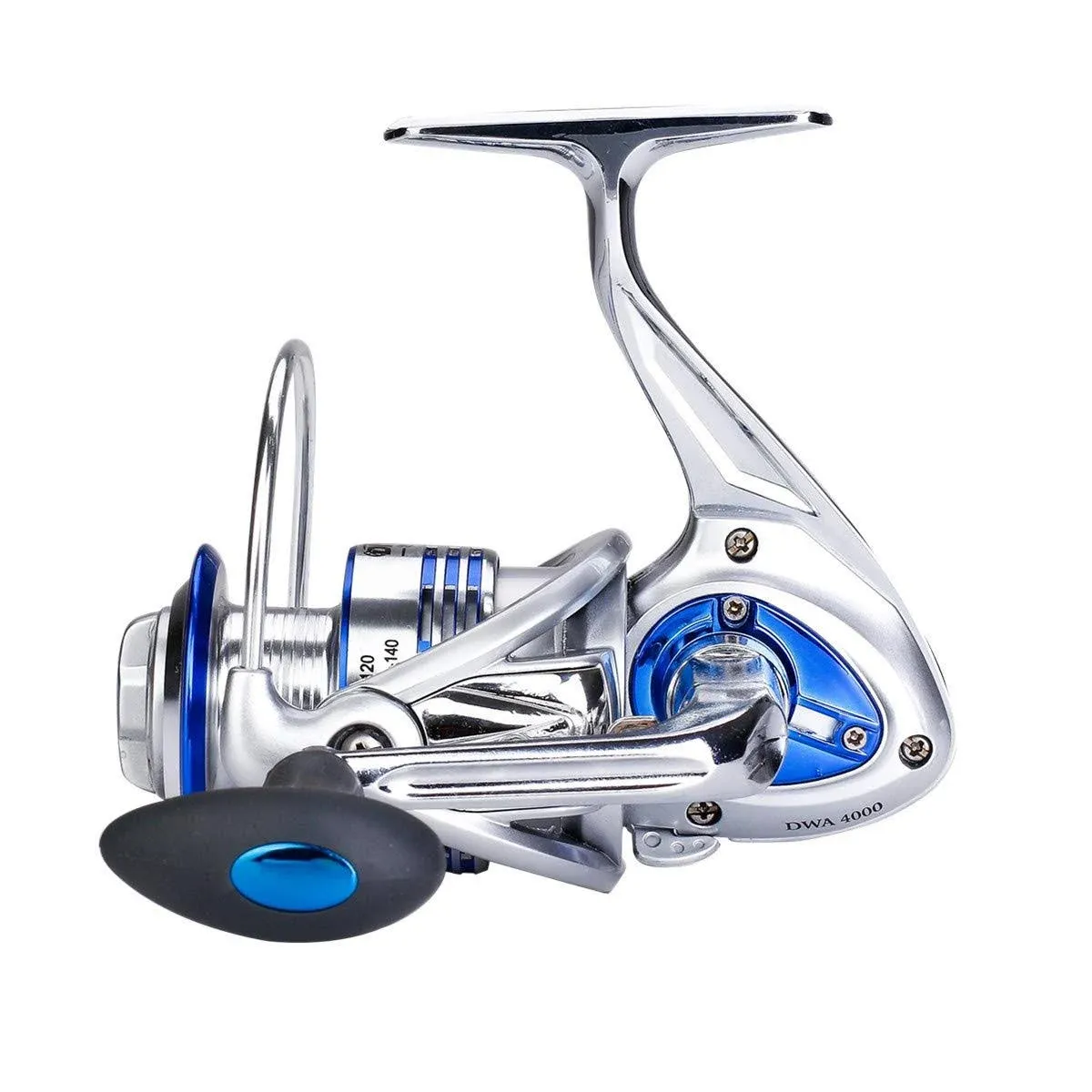 Diwa Spinning Fishing Reels for Saltwater Freshwater 3000 4000 5000 6000 7000 Spools Ultra Smooth Ultralight Powerful Trout Bass Carp Gear Stainless Ball Bearings Metal Body Ice Fishing Reels