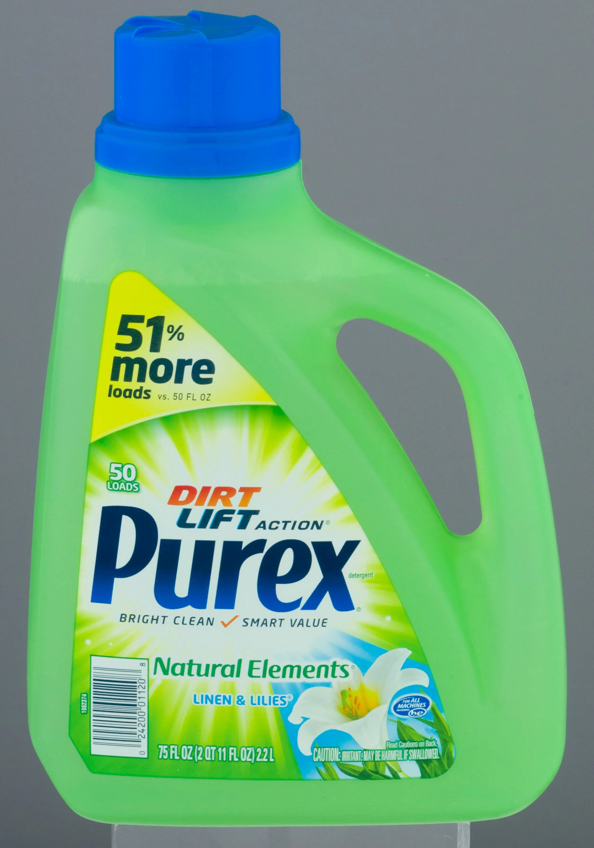 Purex Dirt Lift Action Natural Elements Linen & Lilies Laundry Detergent 75 fl. oz. Jug