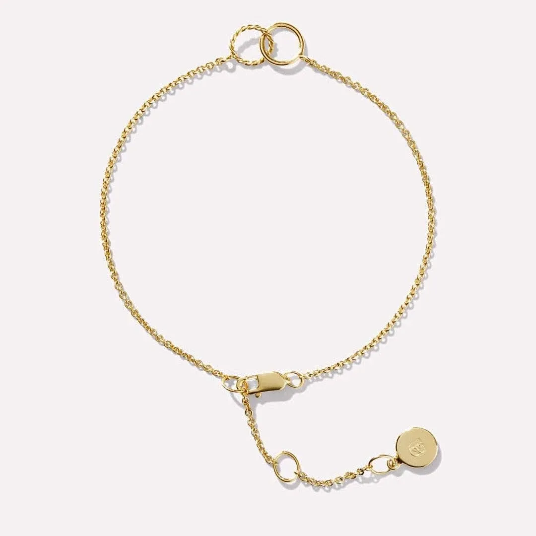 Ana Luisa 14K Gold Plated Chain Bracelet - Dainty Gold Bracelet - Jill Interlocking Circles and Colette Gold Chain Styles - Hypoallergenic, Water-Resistant & Tarnish-Free Bracelet - Women's Gift Idea