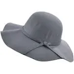 Haute Edition Women's Felt Wool Blend Floppy Hat - Grey