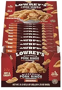 Lowrey's Bacon Curls Microwave Pork Rinds (18-Pack) Flavor: Hot & Spicy